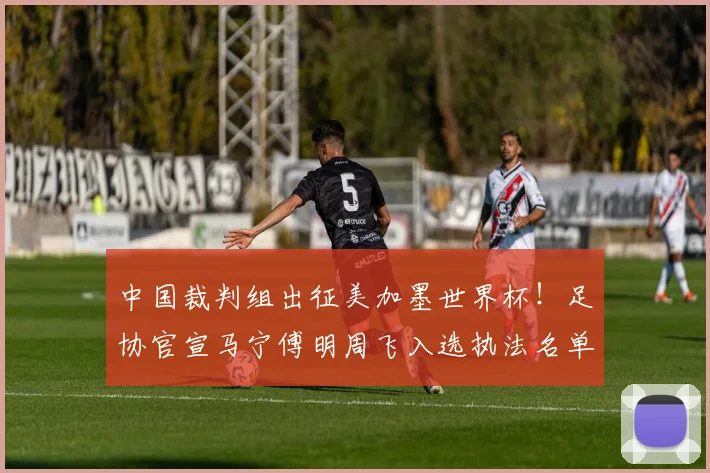 中国裁判组出征美加墨世界杯！足协官宣马宁傅明周飞入选执法名单